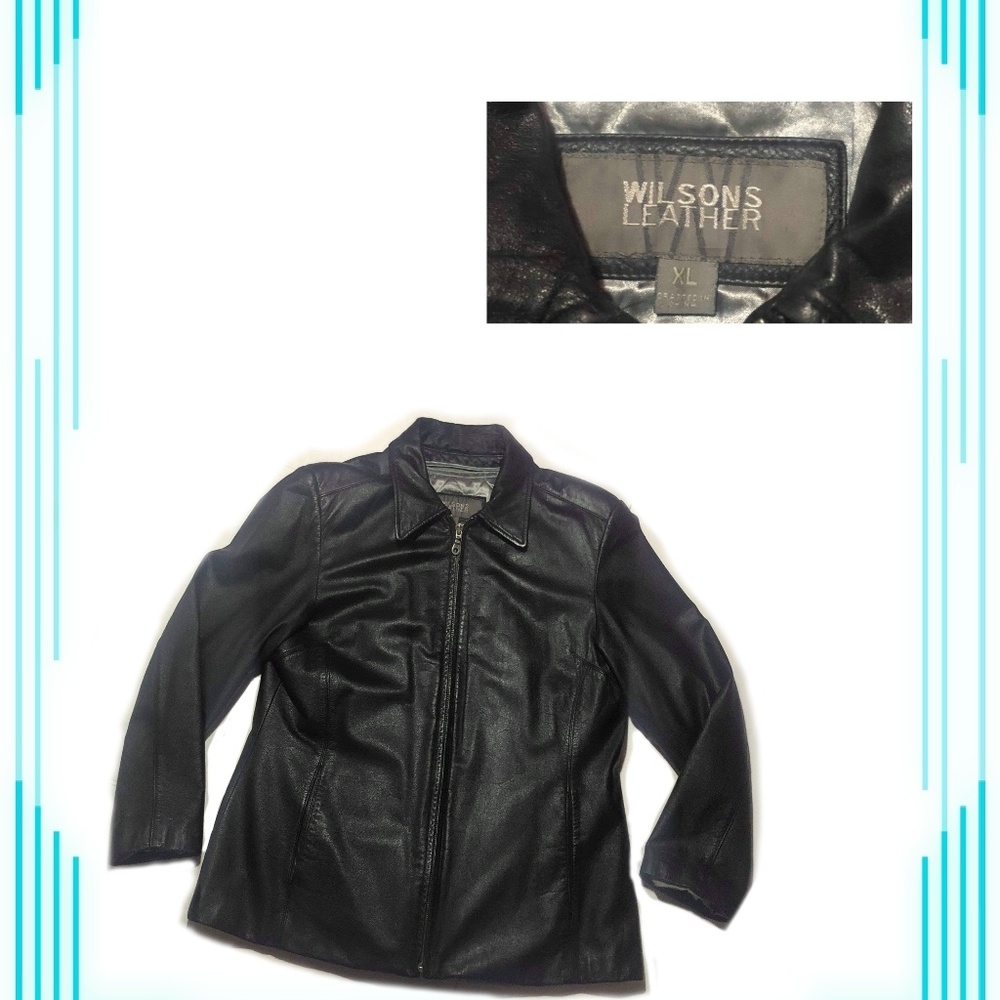 RARE Wilsons leather coat jacket   size   XL